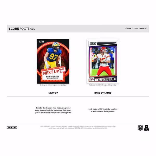 2022 Panini Score NFL Football Hybrid H2 Box view 4