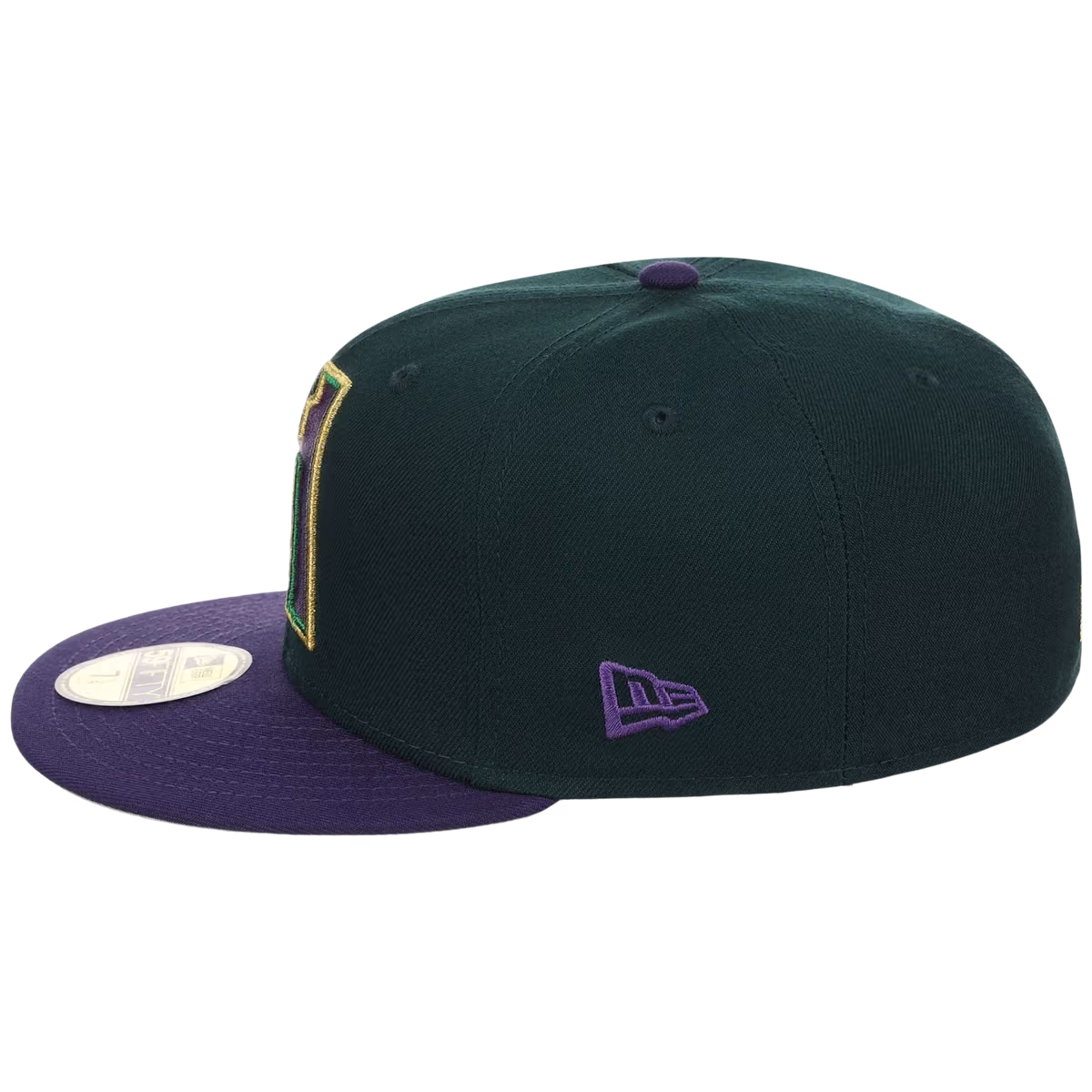 Arizona Diamondbacks Infusion New Era 59FIFTY - 'Joke's on You' (Dark Green/Purple) detail view