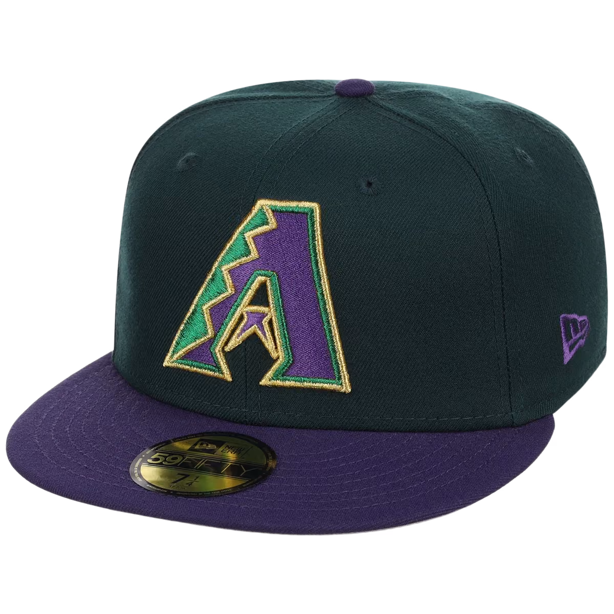 Arizona Diamondbacks Infusion New Era 59FIFTY - 'Joke's on You' (Dark Green/Purple) detail view