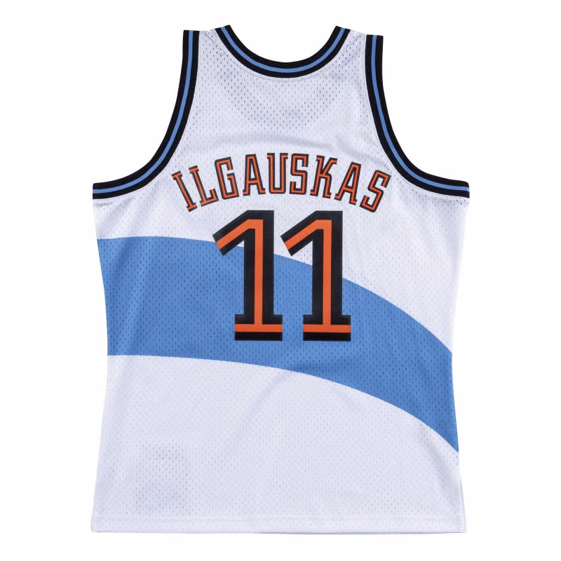 Zydrunas Ilgauskas #11 Cleveland Cavaliers 1997-98 Mitchell & Ness Swingman NBA Jersey White view 2
