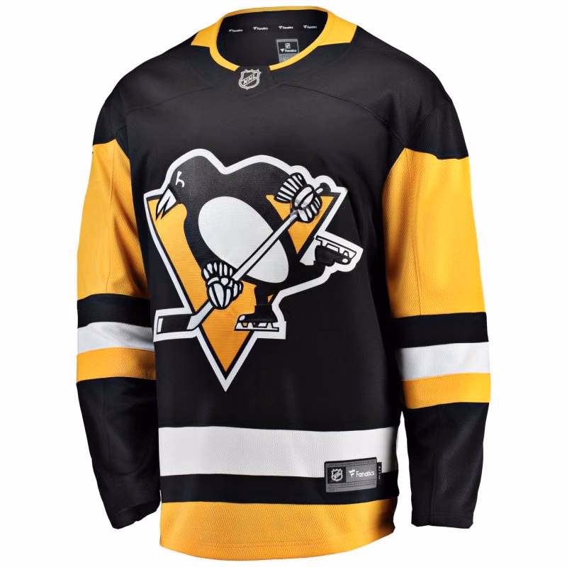 Pittsburgh Penguins Breakaway NHL Jersey Home Black view 1