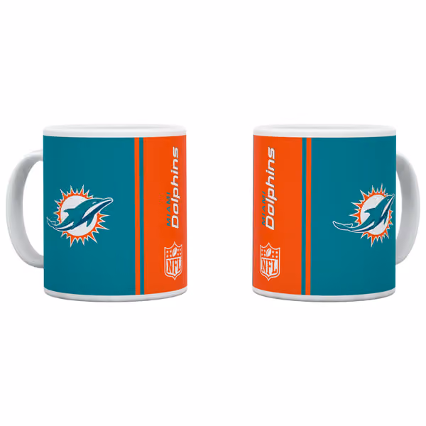 Miami Dolphins Gridiron Matte NFL Mug (330 ml) view 1