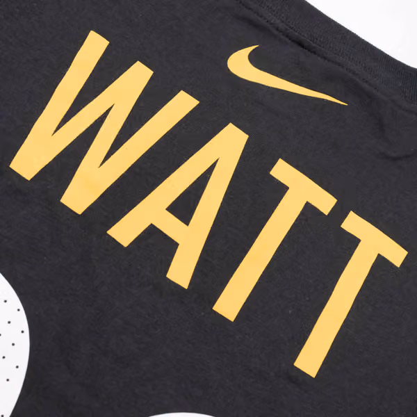 T.J. Watt #90 Pittsburgh Steelers Nike Player NFL T-Shirt Black view 4