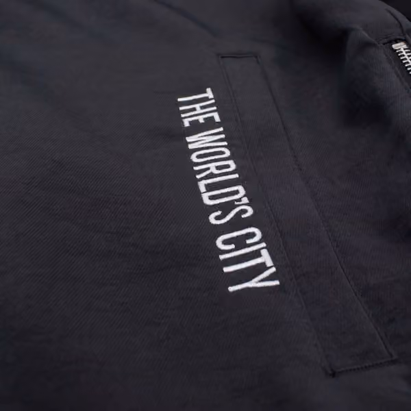 New York Mets City Connect 2026 MLB Authentic Dugout Bomber Jacket Anthracite view 5