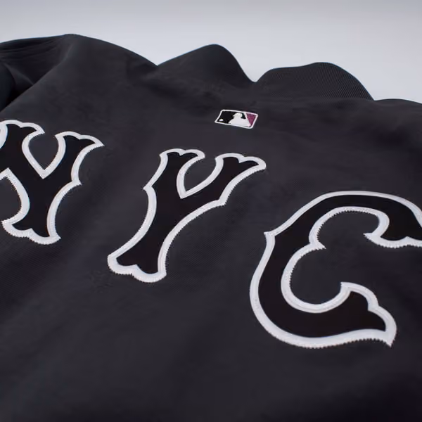 New York Mets City Connect 2026 MLB Authentic Dugout Bomber Jacket Anthracite view 8