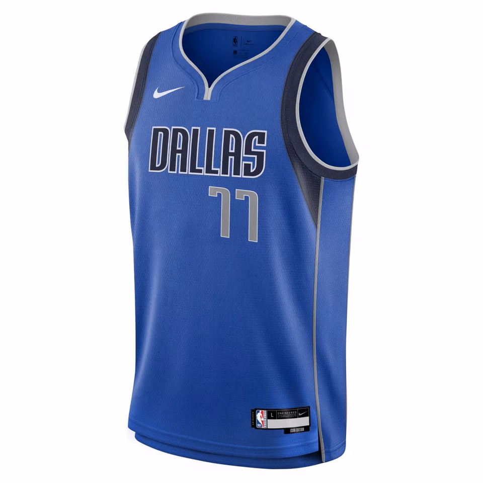 Luka Doncic #77 Dallas Mavericks Nike Swingman NBA Jersey Blue (YOUTH) view 2