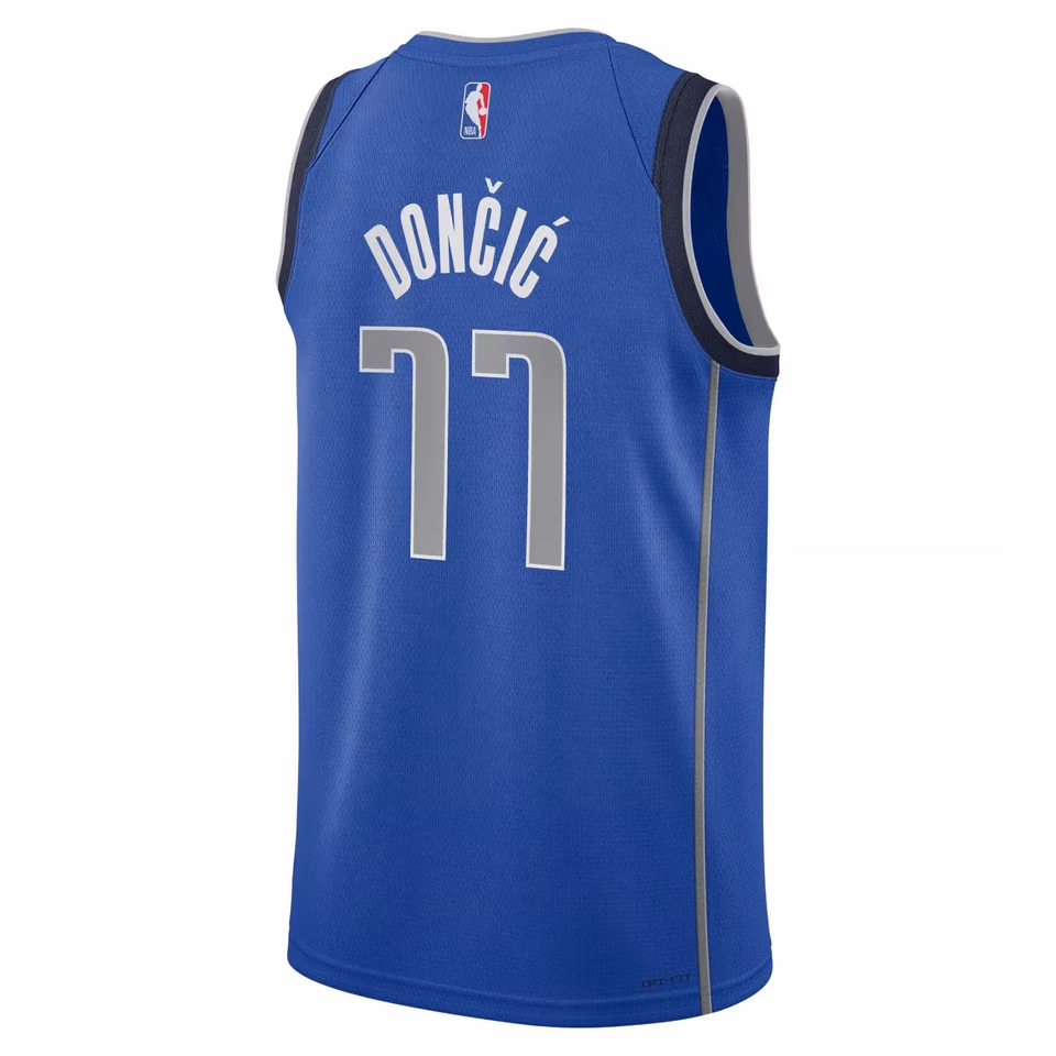 Luka Doncic #77 Dallas Mavericks Nike Swingman NBA Jersey Blue (YOUTH) view 3