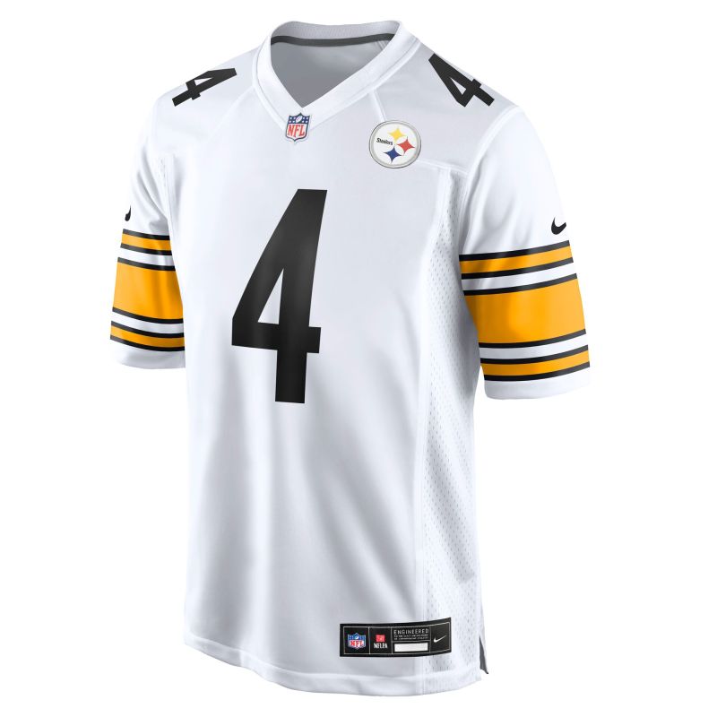 DK Metcalf #4 Pittsburgh Steelers Game NFL Jersey White view 2