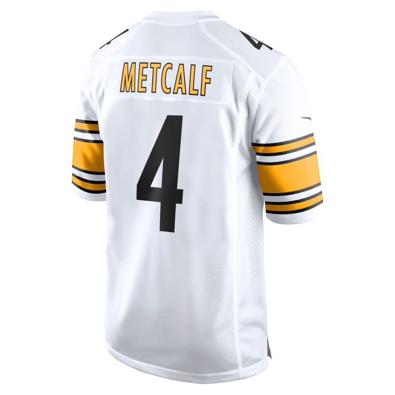 DK Metcalf #4 Pittsburgh Steelers Game NFL Jersey White view 3