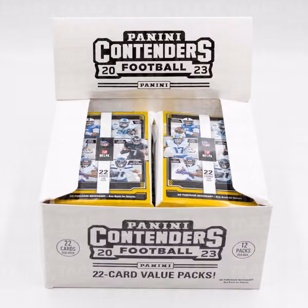 2023 Panini Contenders Football NFL Jumbo Value Fat-Pack Box view 2