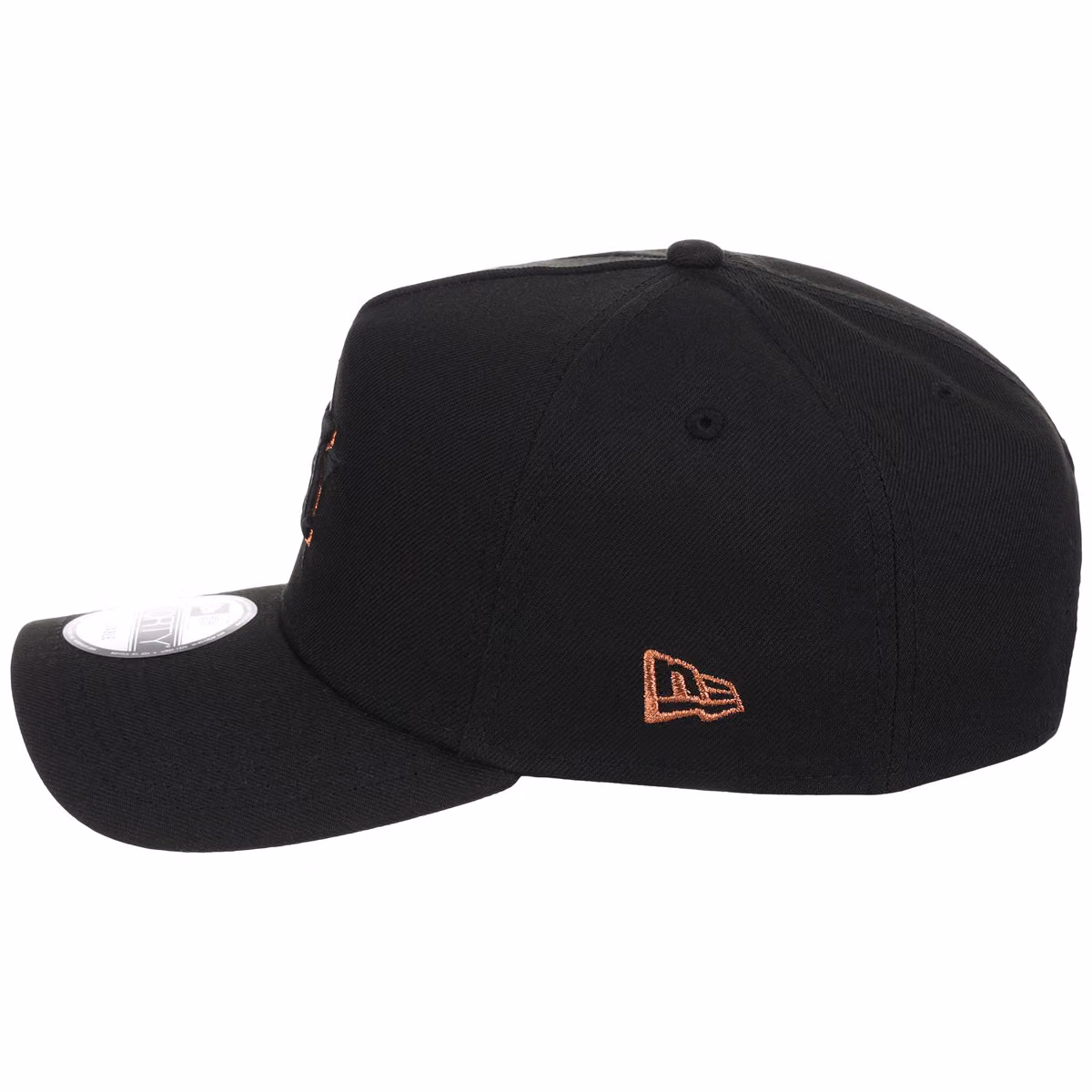 Houston Astros MLB Black x Rust FASHION CORE New Era 9FORTY A-Frame detail view