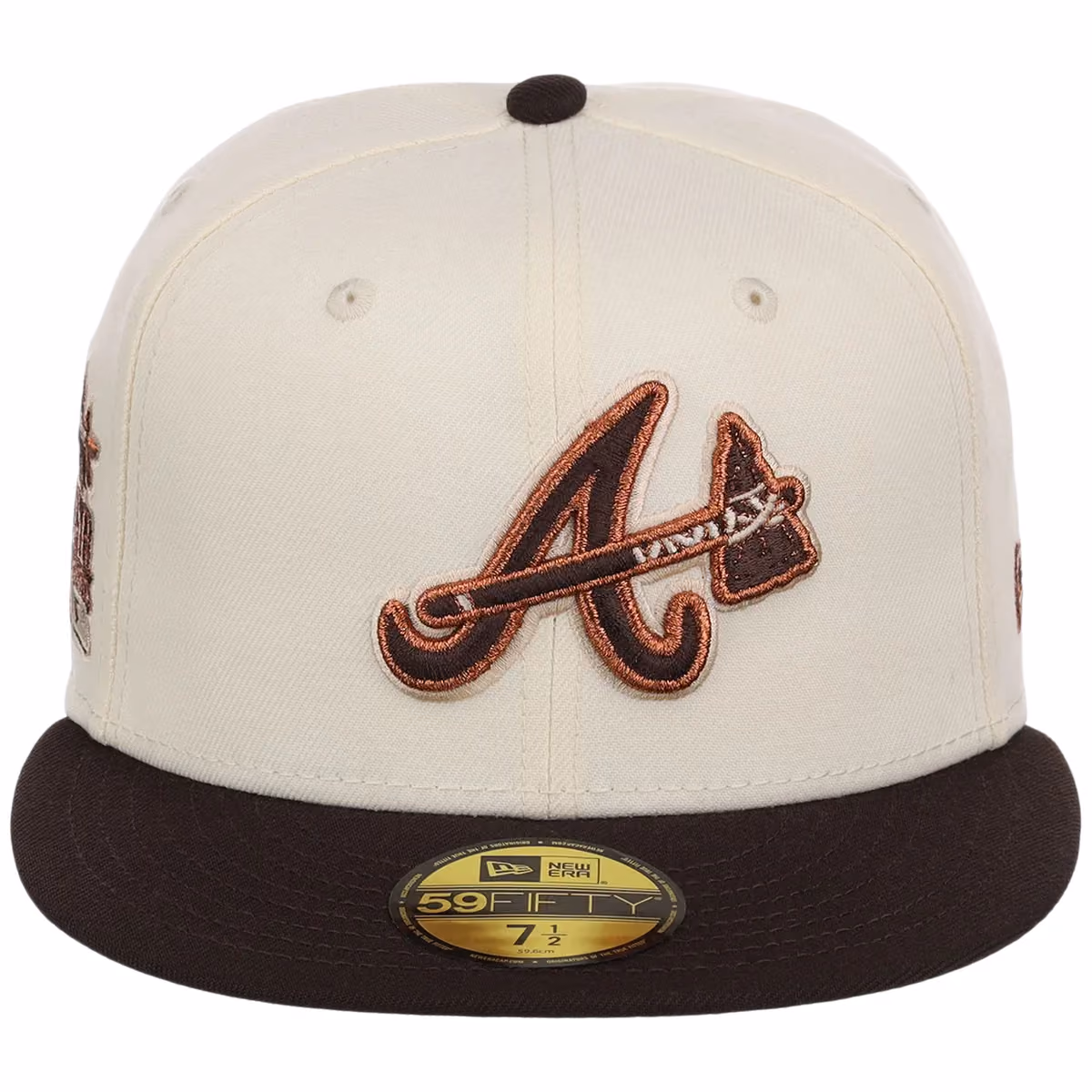 Atlanta Braves MLB Walnut Reserve New Era 59FIFTY detail view