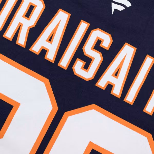 Leon Draisaitl #29 Edmonton Oilers Iconic Player NHL T-Shirt Navy view 4