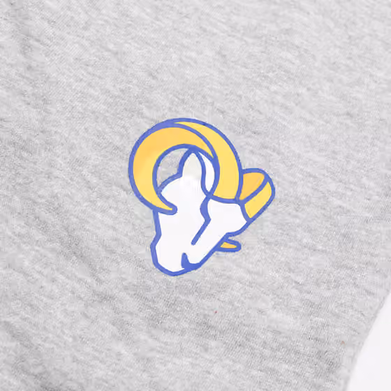 Los Angeles Rams Logo Fanatics NFL Jogger Sweatpants Gray view 3