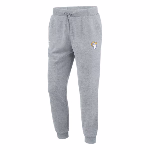 Los Angeles Rams Logo Fanatics NFL Jogger Sweatpants Gray view 1