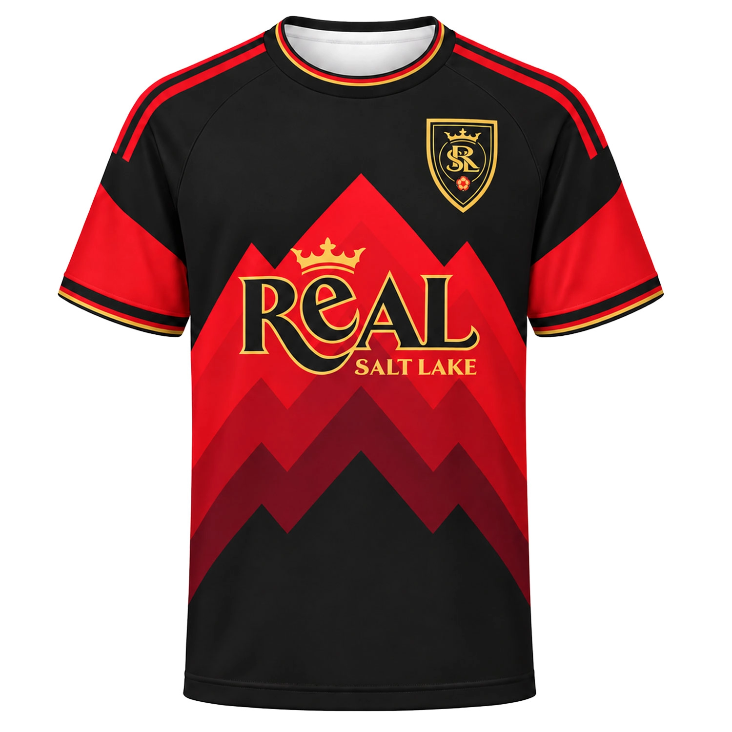Zavier Gozo RSL Black Jersey Bold Red Graphic Design
