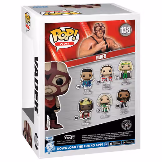 Funko POP! #138 Vader Vinyl WWE Legends Figure view 2