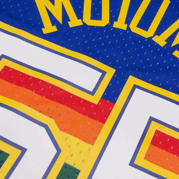 Dikembe Mutombo #55 Denver Nuggets 1991-92 Swingman NBA Jersey Blue view 5