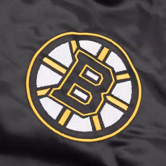 Boston Bruins Enforcer NHL Varsity Satin Jacket view 3