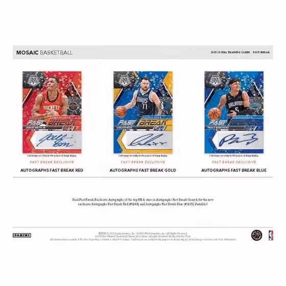 2022/23 Panini Mosaic Basketball NBA Fast Break Box view 4