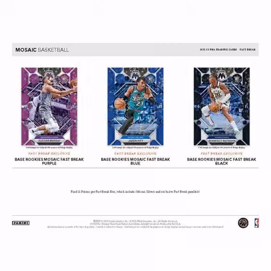 2022/23 Panini Mosaic Basketball NBA Fast Break Box view 3