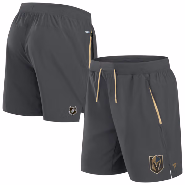 Vegas Golden Knights 2024/25 Authentic Pro Locker Room NHL Shorts Gray view 1
