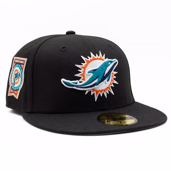 Miami Dolphins Perfect Season Anniversary 59FIFTY Fitted NFL Cap Black product photo