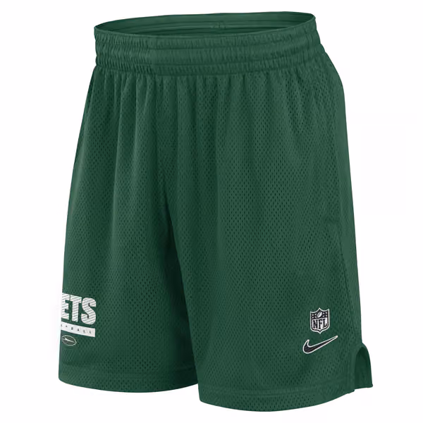 New York Jets 2024 NFL Sideline Mesh Nike Dri-FIT Shorts Green view 1