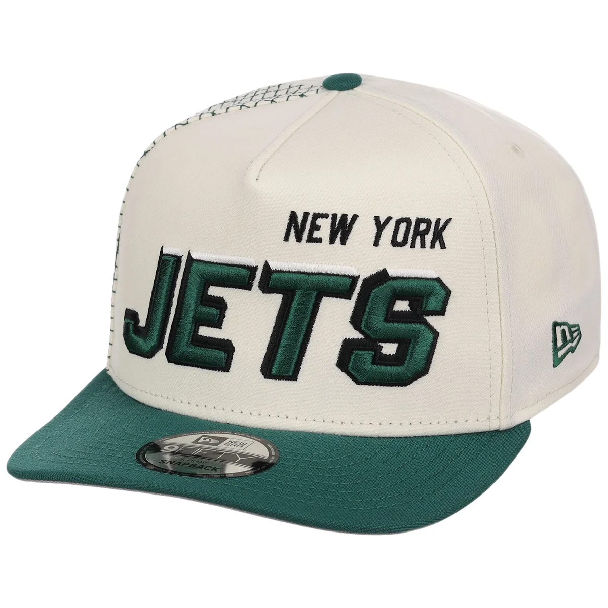 New York Jets NFL Gridlock New Era 9FIFTY A-Frame detail view