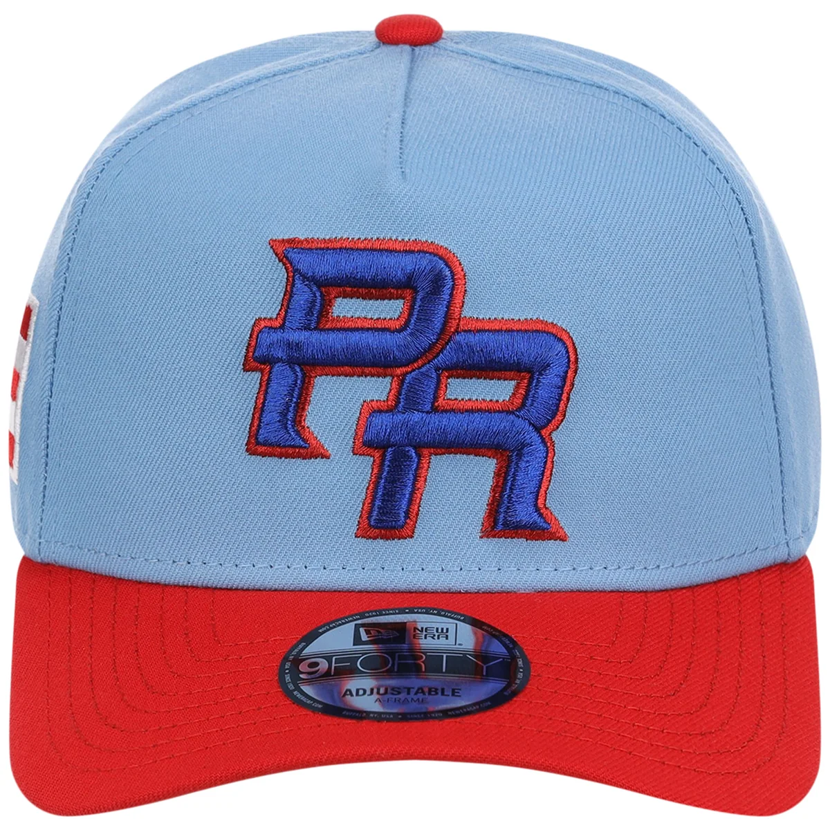 Puerto Rico Crown the Country New Era 9FORTY (Sky/Red) detail view