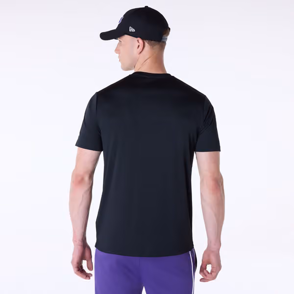 Los Angeles Lakers New Era Performance NBA T-Shirt Black view 2