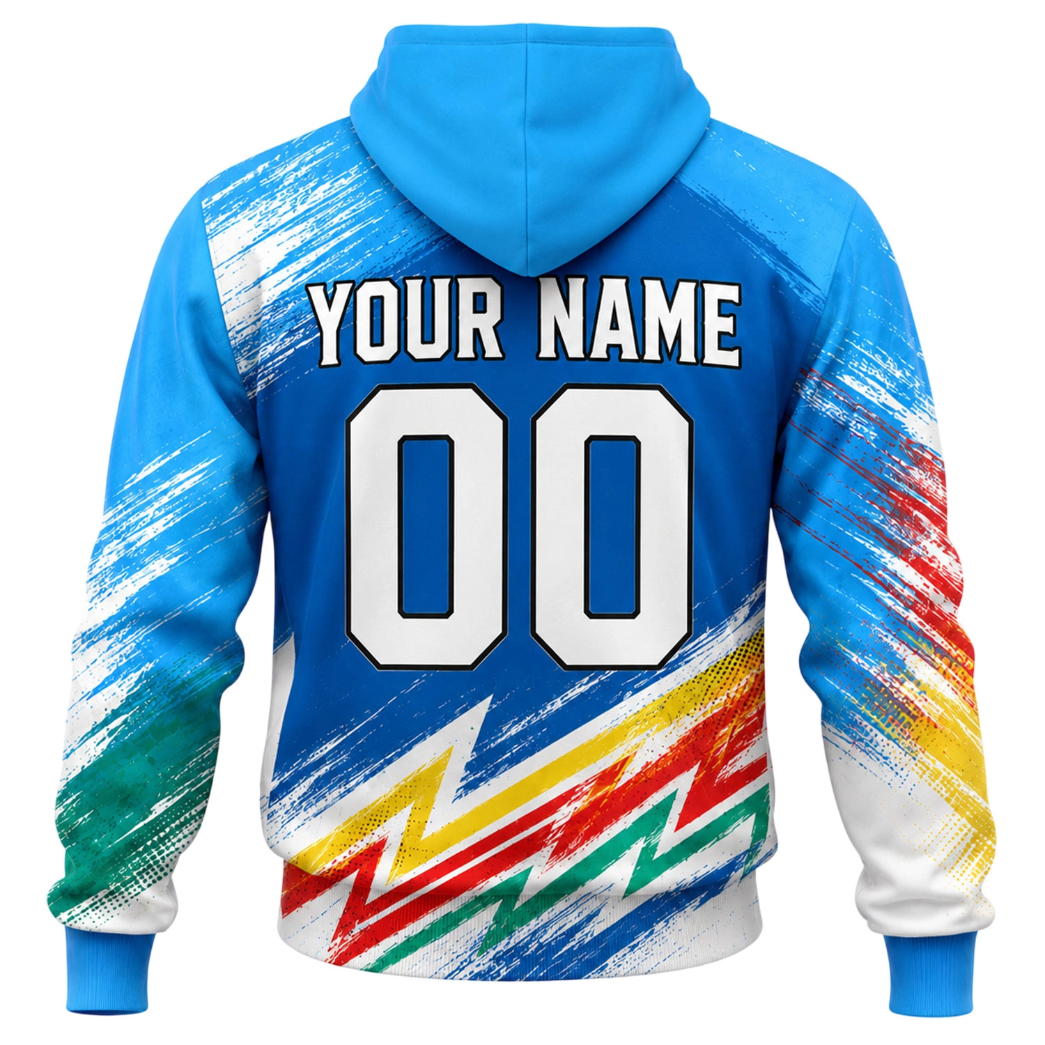 KC Wizards Hoodie Bold Rainbow Splash Retro Graphic
