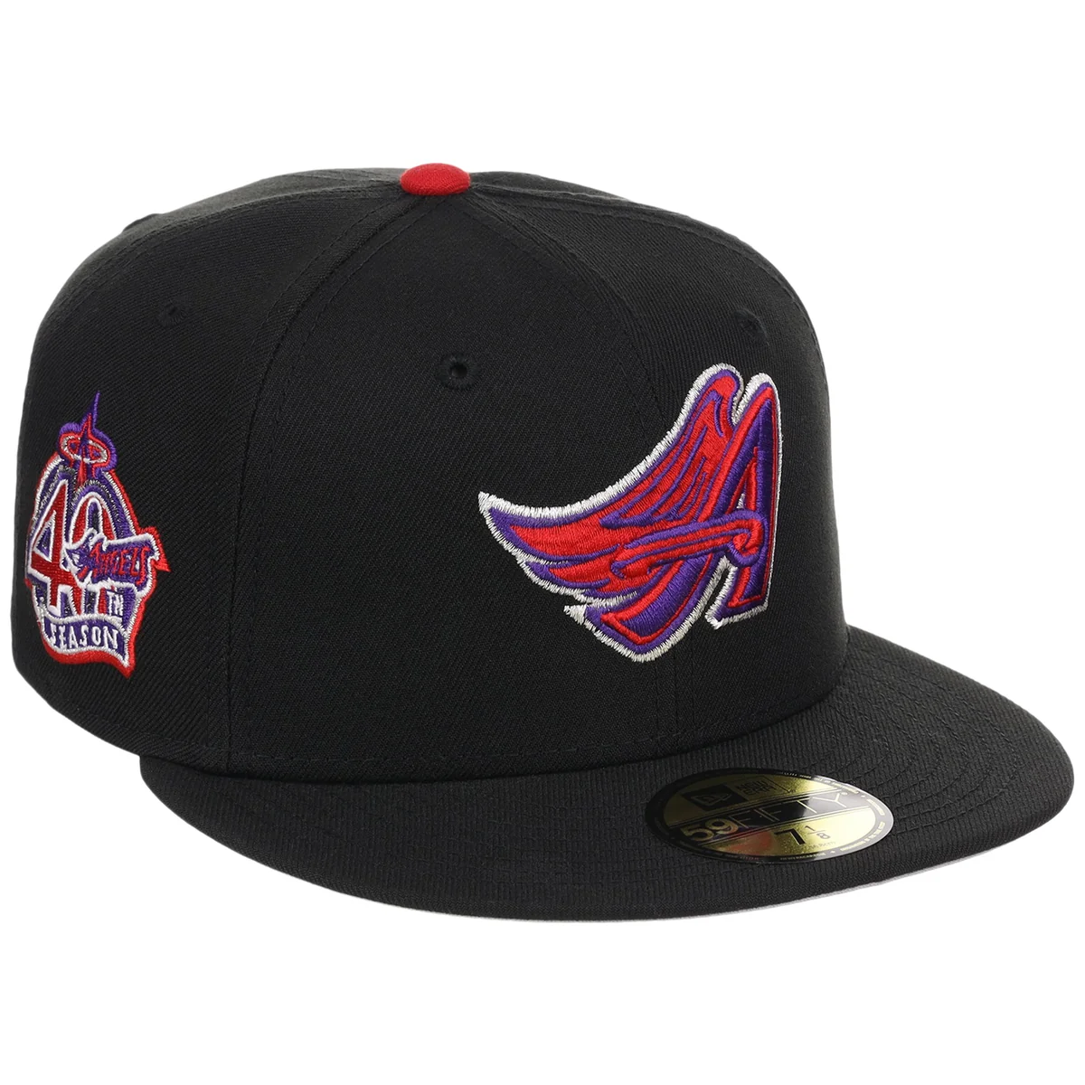 Anaheim Angels MLB Galaxy Dust New Era 59FIFTY front view
