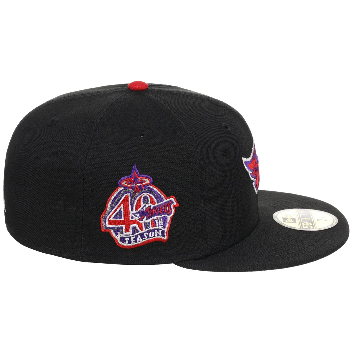 Anaheim Angels MLB Galaxy Dust New Era 59FIFTY detail view