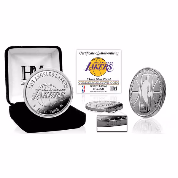 Los Angeles Lakers NBA Team Silver Mint Coin view 1