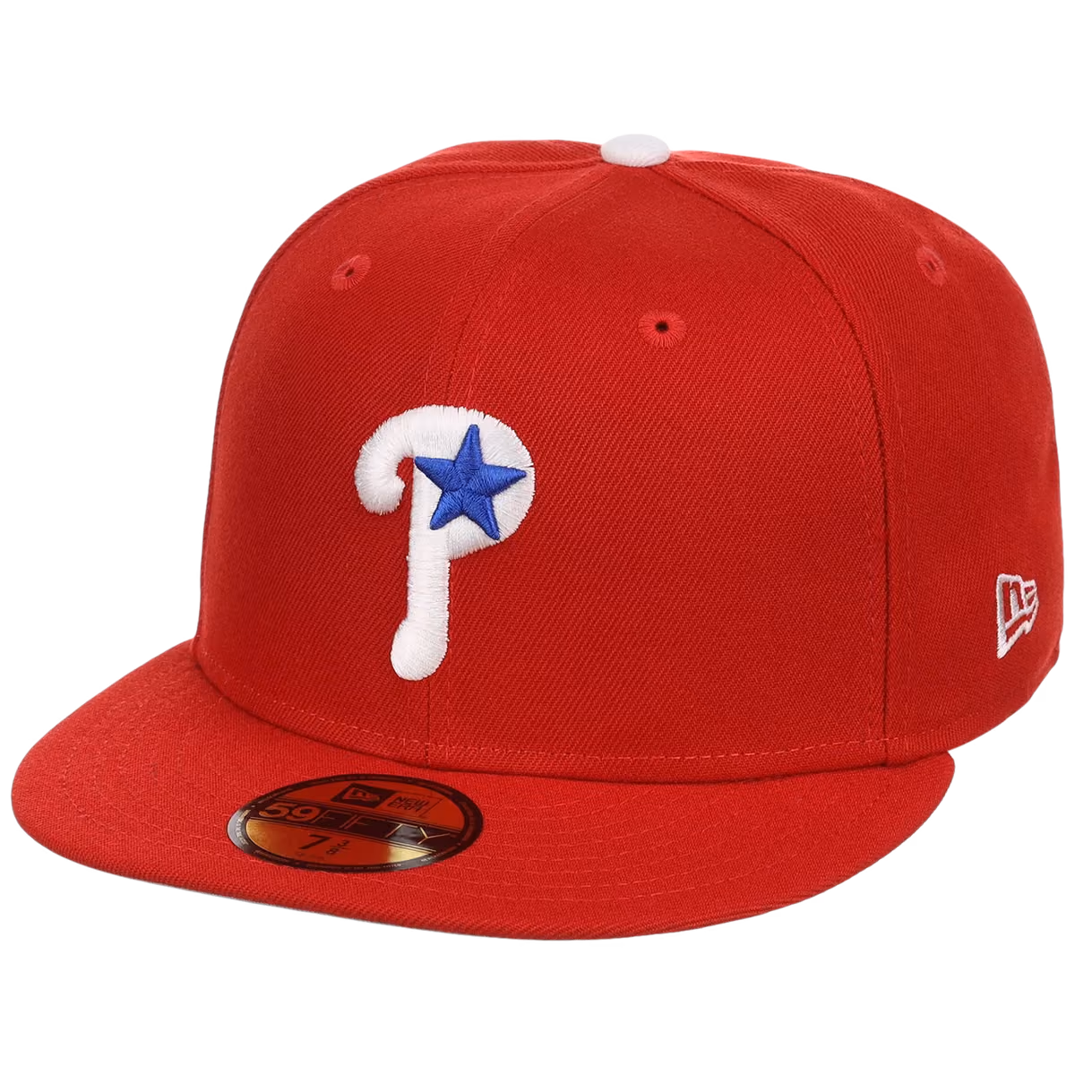 Philadelphia Phillies MLB Cooperstown Authentic Collection New Era 59FIFTY (Red/Red) detail view