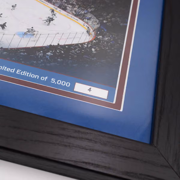 Colorado Avalanche 3-Time Stanley Cup Champions Bronze Coin Framed NHL Photo view 3