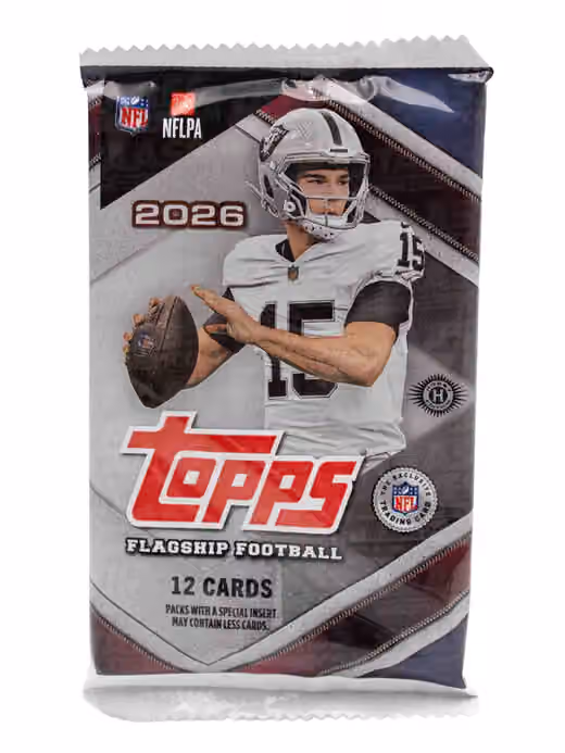2026 Topps Football Flagship NFL Hobby Pack view 1