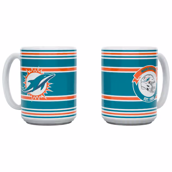 Miami Dolphins Established Jumbo NFL Mug (450 ml) view 1