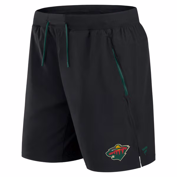 Minnesota Wild 2024/25 Authentic Pro Locker Room NHL Shorts Black view 2