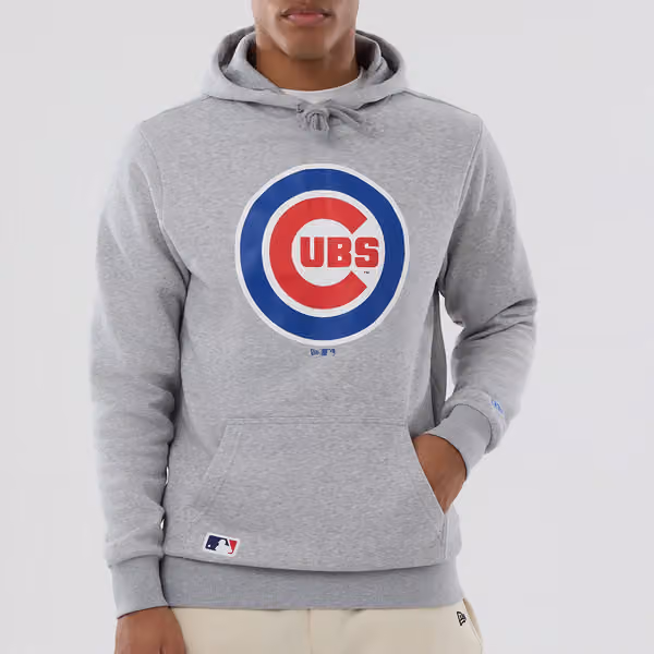 Chicago Cubs Team Logo MLB Hoodie Gray view 5