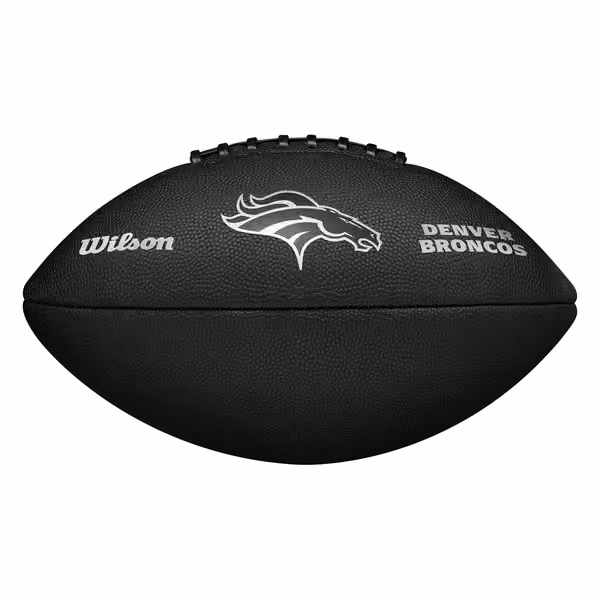 Denver Broncos Wilson Metallic Premiere Full Size NFL Football view 6