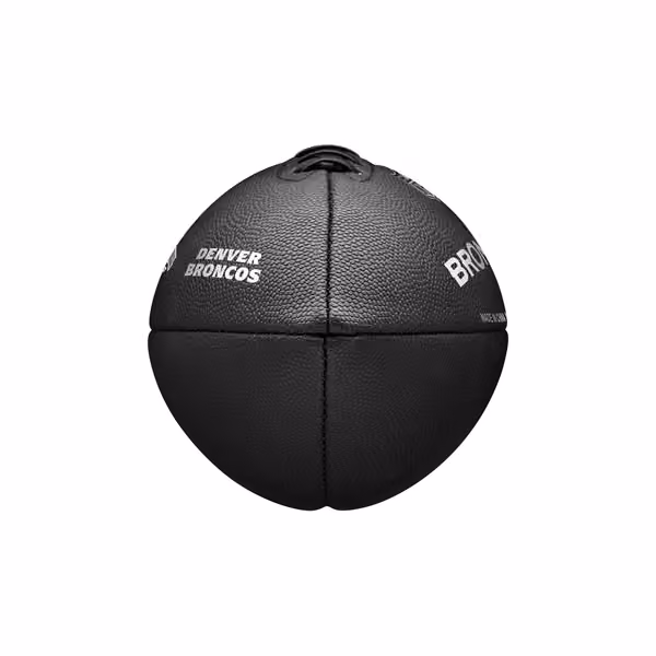 Denver Broncos Wilson Metallic Premiere Full Size NFL Football view 4
