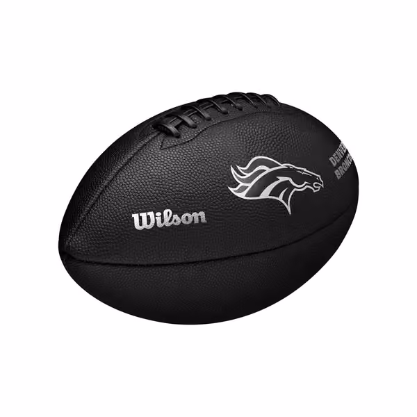 Denver Broncos Wilson Metallic Premiere Full Size NFL Football view 5