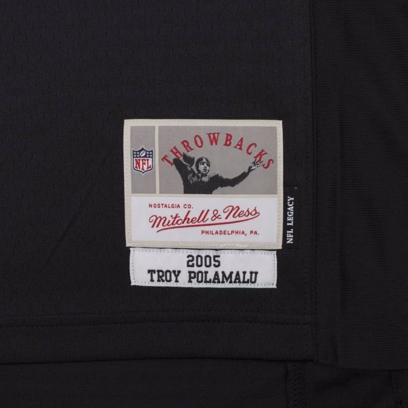 Troy Polamalu #43 Pittsburgh Steelers Legacy Throwback NFL Jersey Black view 4