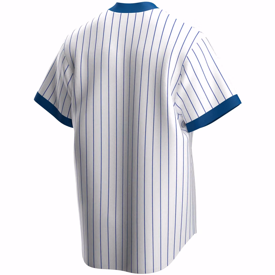 Chicago Cubs Cooperstown Collection Nike MLB Jersey Pinstripe view 2