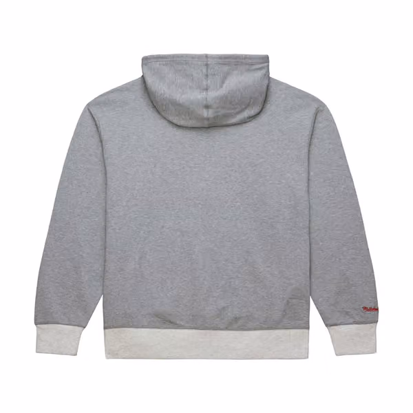 Chicago Bulls Mitchell & Ness Heritage Fleece NBA Hoodie Gray view 2