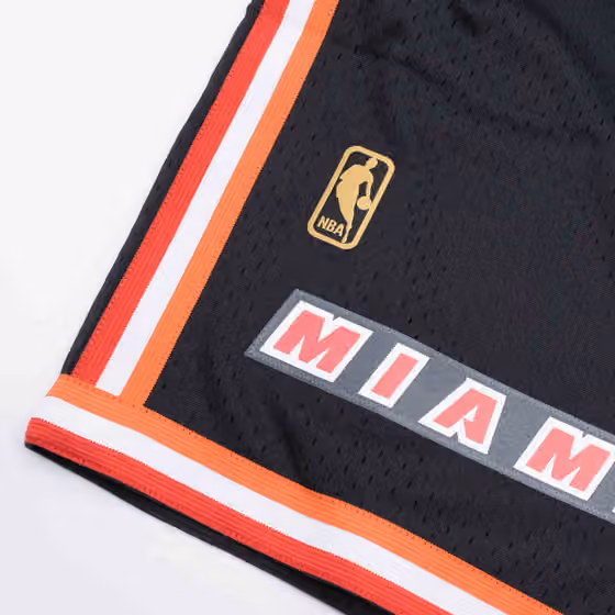 Miami Heat 1996-97 Swingman NBA Shorts Black view 5