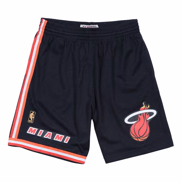 Miami Heat 1996-97 Swingman NBA Shorts Black view 1