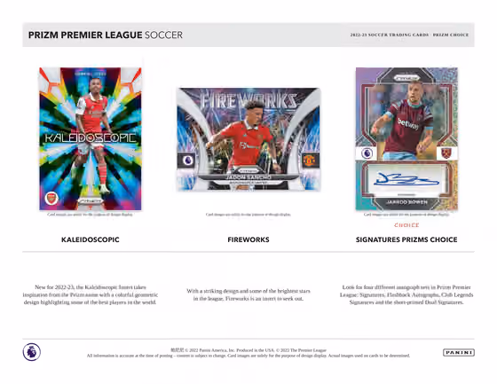 2022/23 Panini Prizm Premier League Soccer EPL Choice Box view 3